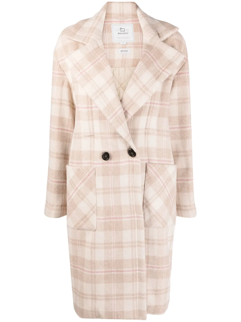 Women's hot sale plaid overcoats