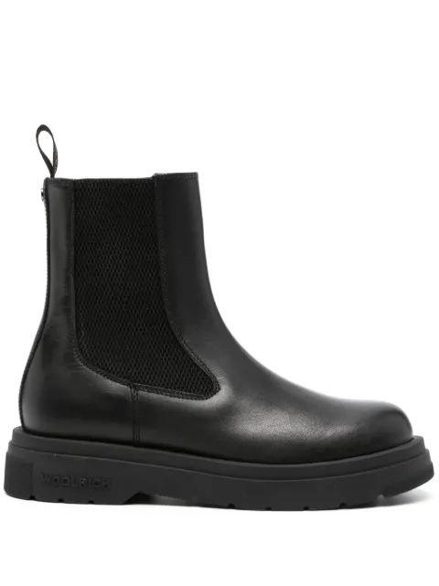 Woolrich round-toe leather boots