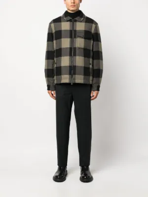 ジャケット・アウター 23AW WOOLRICH Checked jacket wool tweed Woolrich Checked wool-blend Shirt Jacket | Green | FARFETCH TR