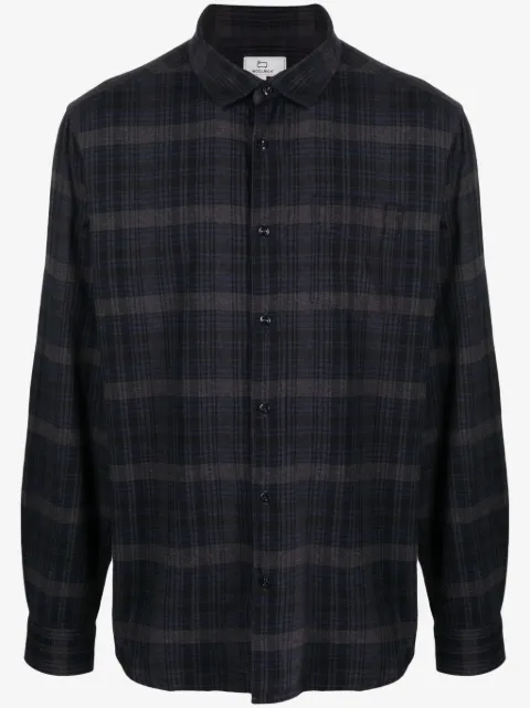Woolrich plaid-check pattern flannel shirt