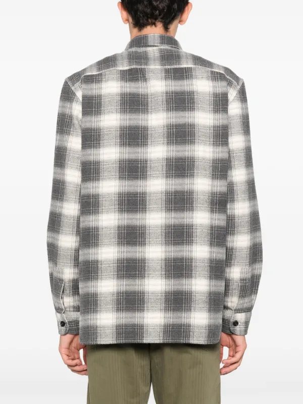 Woolrich チェック フランネルシャツ | グレー | FARFETCH JP