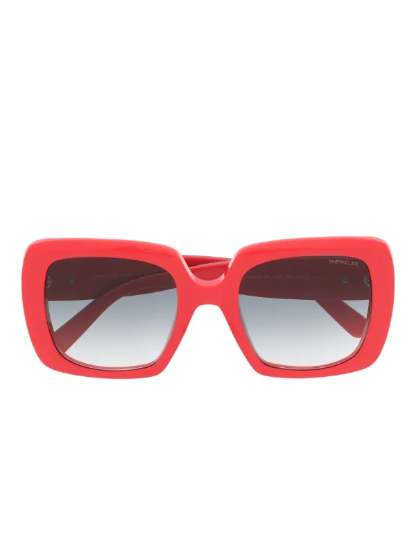 Moncler Eyewear square-frame Gradient Sunglasses Red