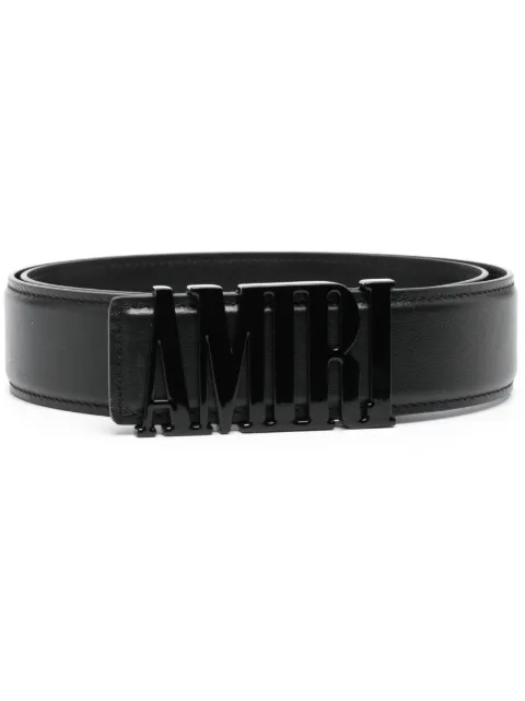 AMIRI tonal logo-buckle belt