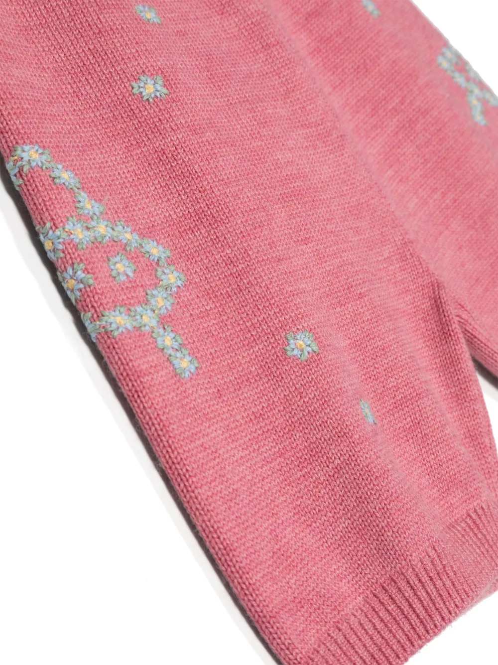 Gucci Wool Shorts With Embroidery In Pink