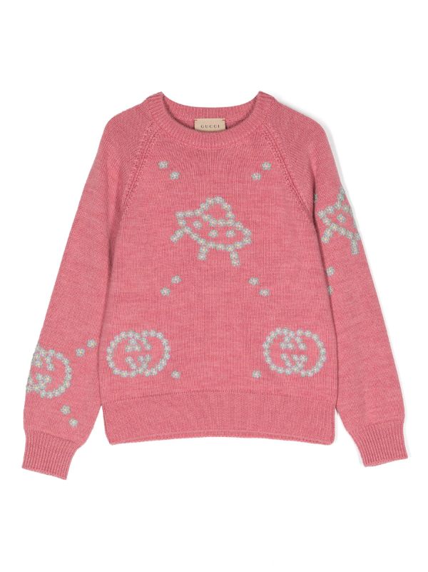 Gucci Kids intarsia-knit Wool Jumper - Farfetch