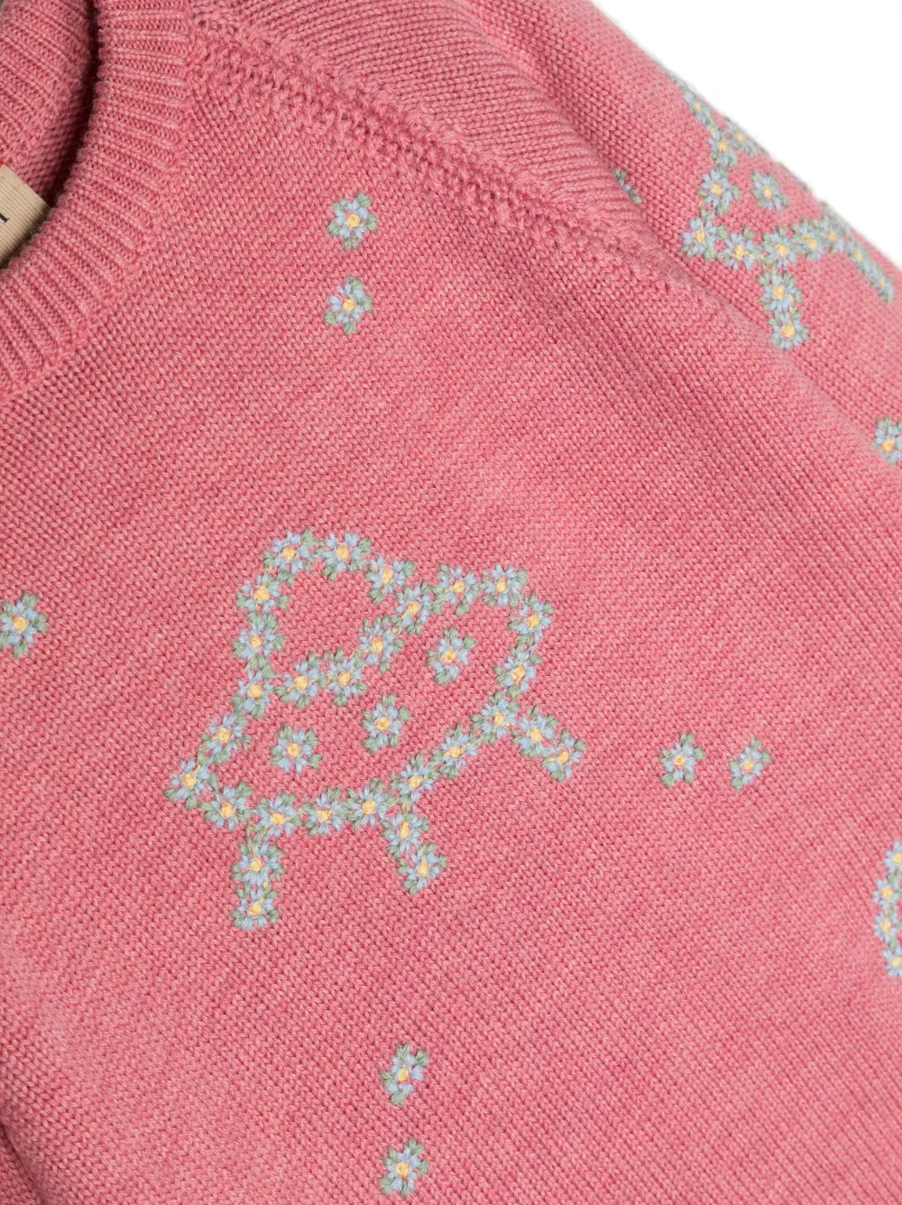 Children's cotton dress with Web in pink | GUCCI® US