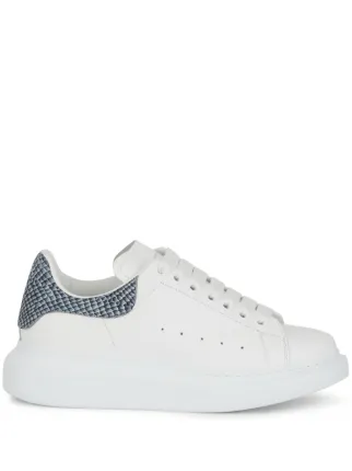 Alexander McQueen Oversized lizard effect Sneakers White FARFETCH ZA