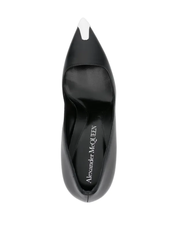 【関税込み】Pumps - Alexander McQueen - Leather - Black Alexander McQueen Punk 90mm Leather Pumps | Black | FARFETCH CA