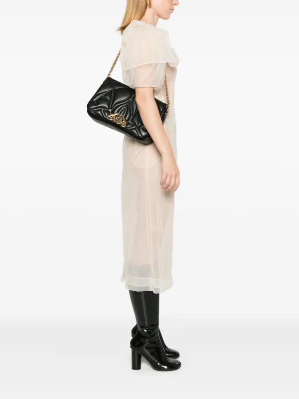 ALEXANDER MCQUEEN The Seal レザー ショルダーバッグ Alexander McQueen The Seal ショルダーバッグ | ブラック