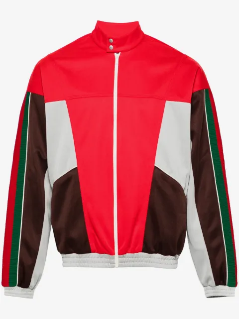 Gucci jakke i jersey-strik med paneler