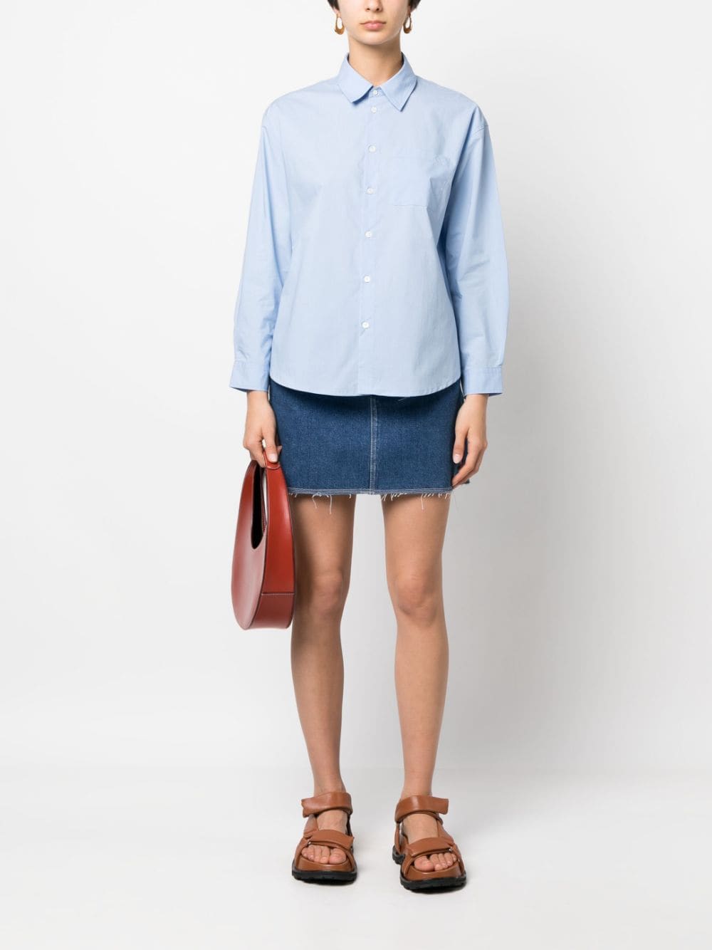 A.P.C. Blouse met knopen - Blauw