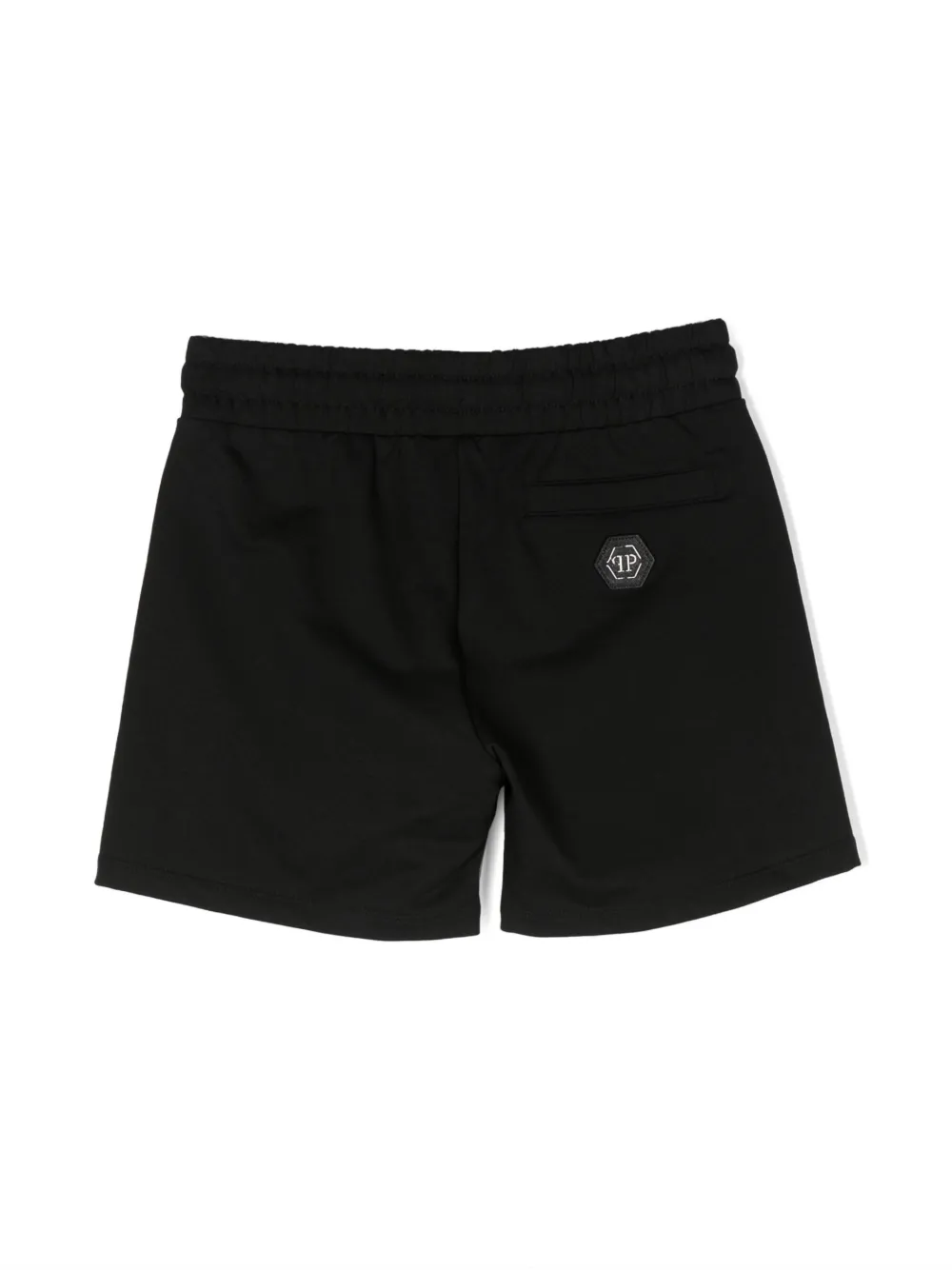 Philipp Plein Junior Shorts verfraaid met kristal - Zwart
