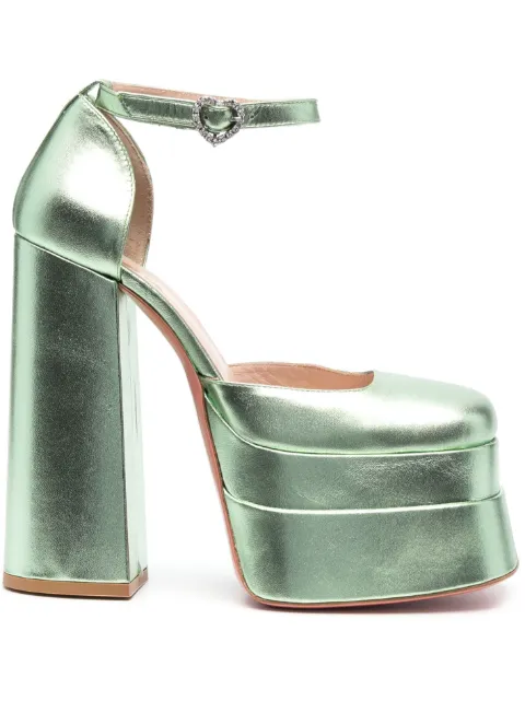 Vivetta metallic-finish leather sandals