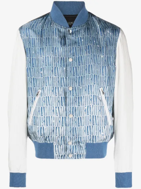 AMIRI logo-print bomber jacket