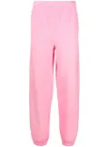 ERL raised-logo fleece track pants - Pink