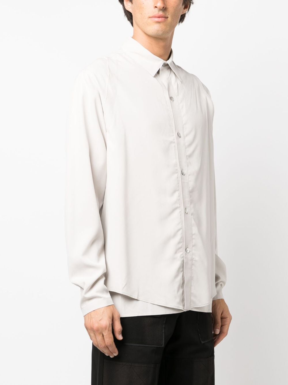 JiyongKim double-layer long-sleeved Shirt - Farfetch