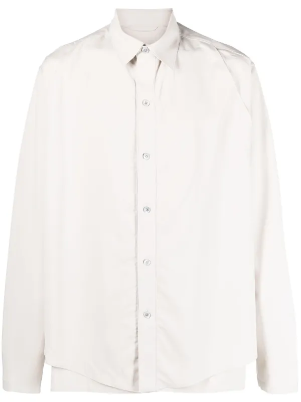 JiyongKim double-layer long-sleeved Shirt - Farfetch