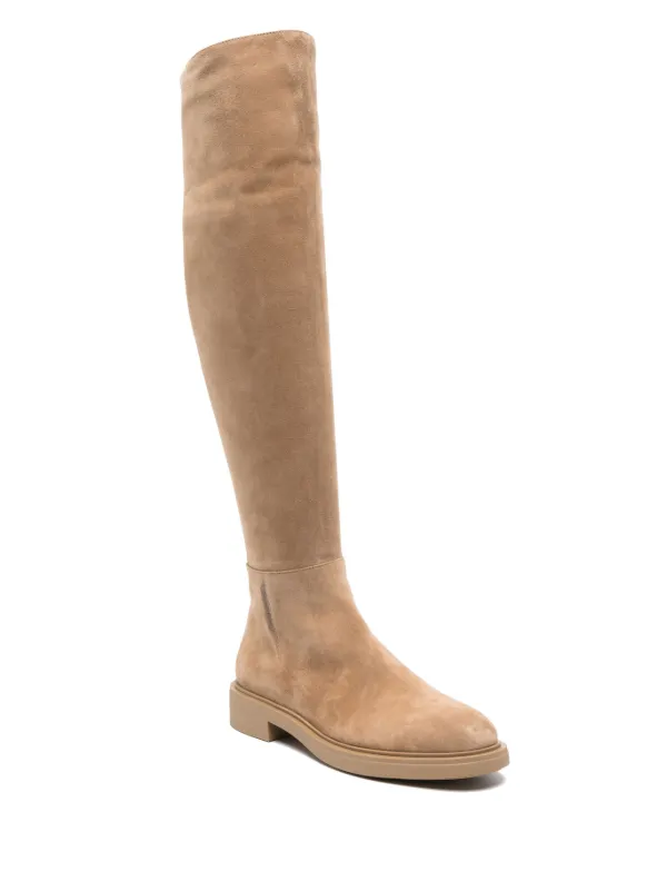 Over the 2025 knee suade boots