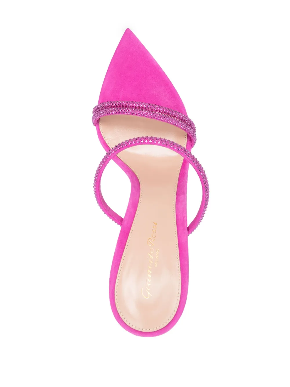 Gianvito Rossi Cannes 105mm Mules In Pink