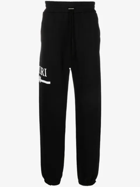 AMIRI pantalon de jogging en coton à logo imprimé