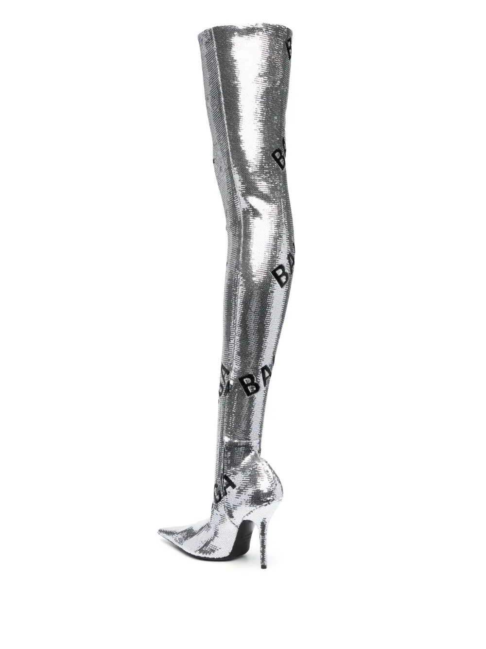 Thigh high glitter balenciaga on sale boots