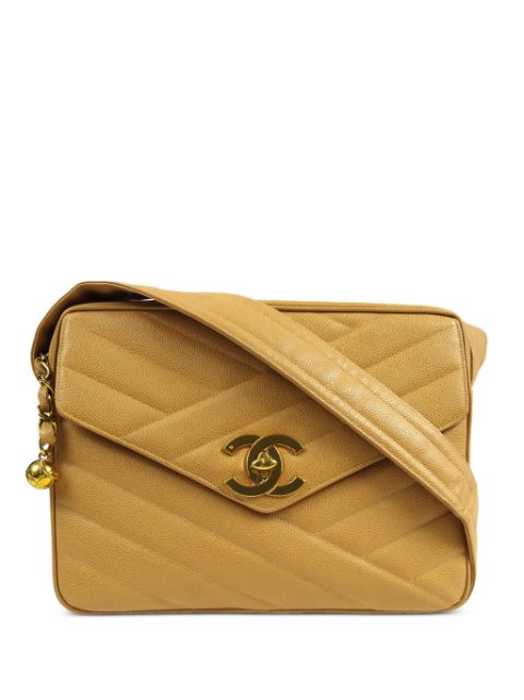 CHANEL 1995 Bias Stitch quilted shoulder bag Women