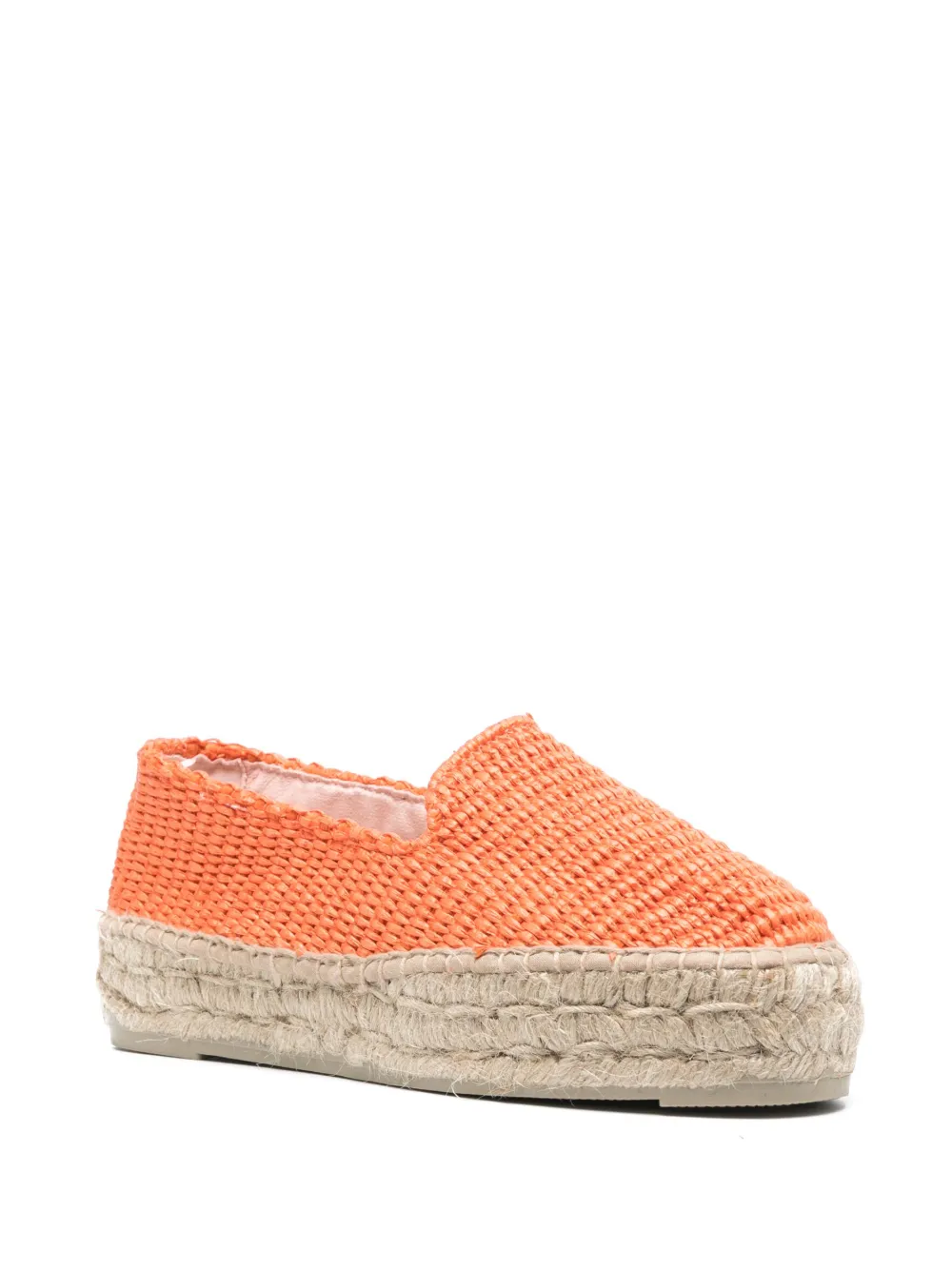Manebi Espadrilles met plateauzool - Oranje