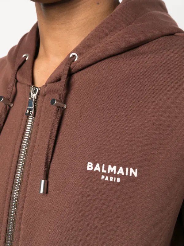 【送料&関税込】Balmain Logo Printed Drawstring Hoodie 19975855_45060275_600.jpg