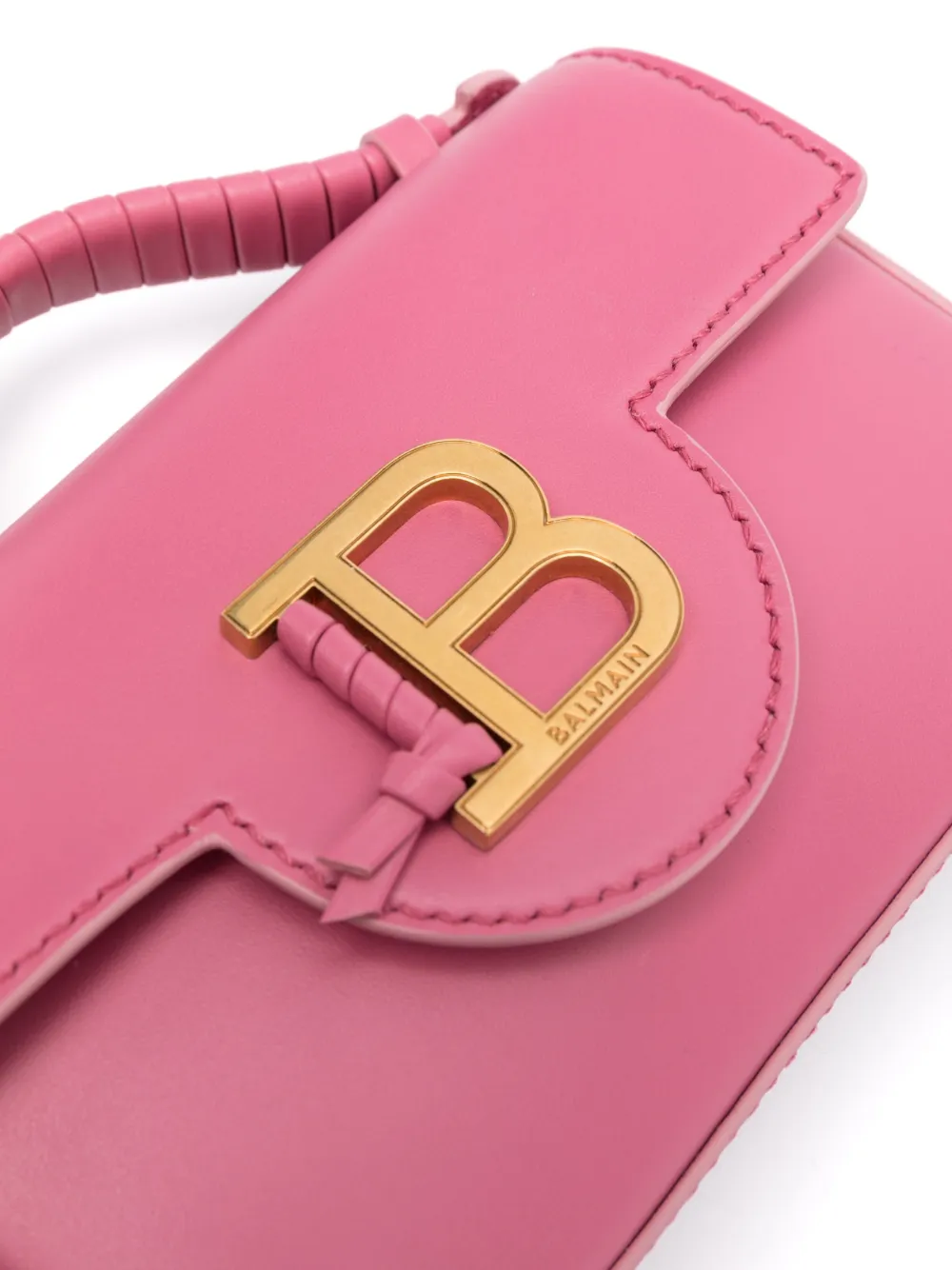BALMAIN MINI B-BUZZ LEATHER TOTE BAG