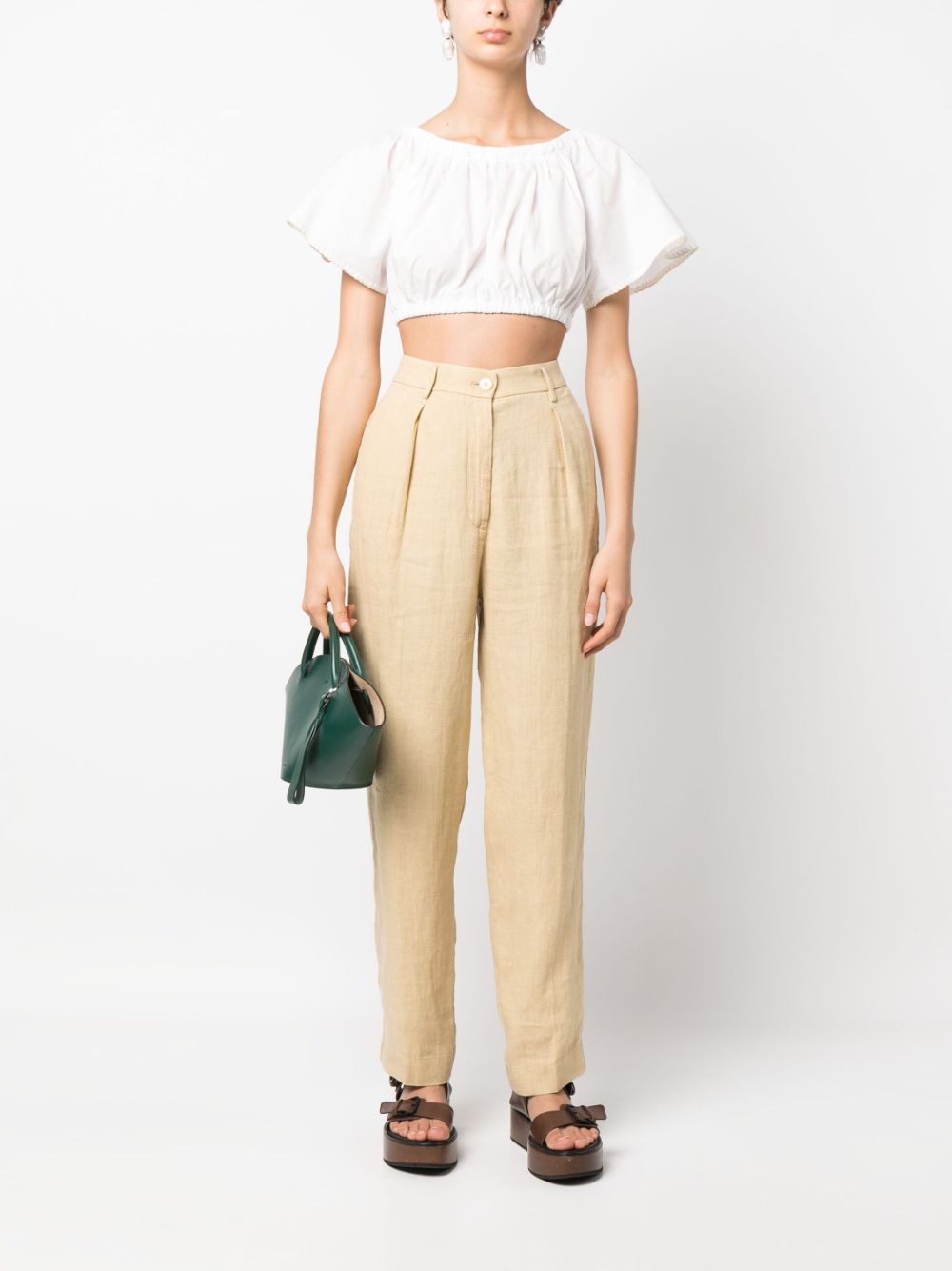 Forte Forte Cropped top - Wit