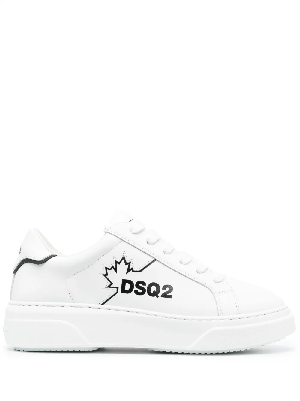 Dsquared2 Logo-print Low-top Sneakers In White