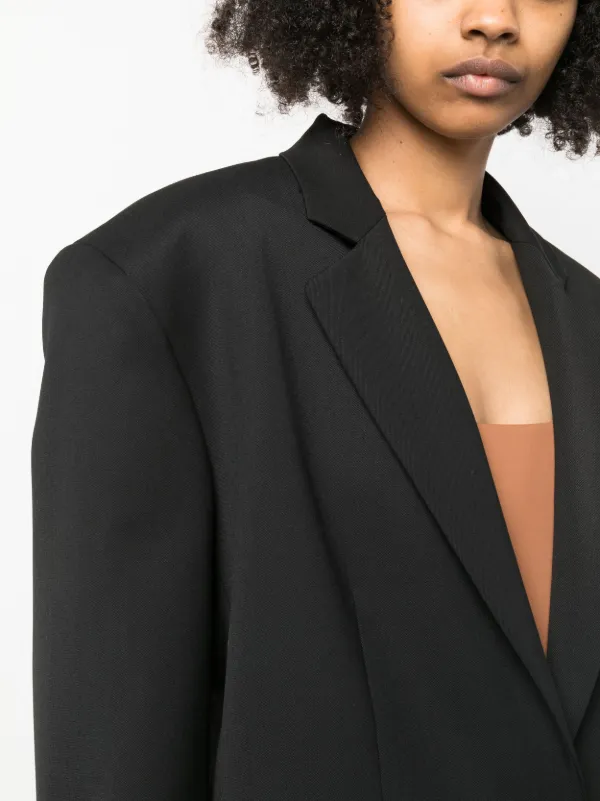 MOSCHINO JEANS Buttoned Oversize Blazer Farfetch