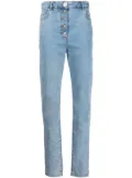 MOSCHINO JEANS high-rise slim-cut jeans - Blue