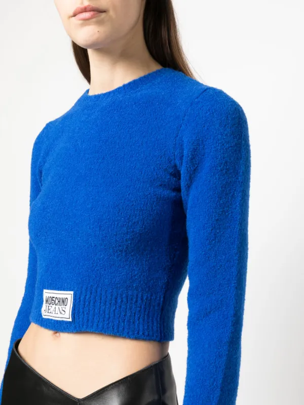 Moschino shop blue jumper