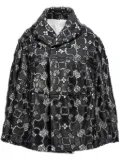 Comme Des Garçons lace-appliqué jacket - Black