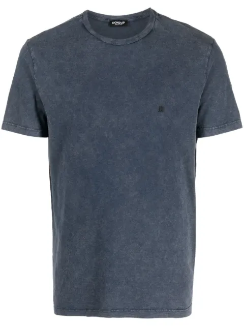 logo-embroidered cotton T-shirt