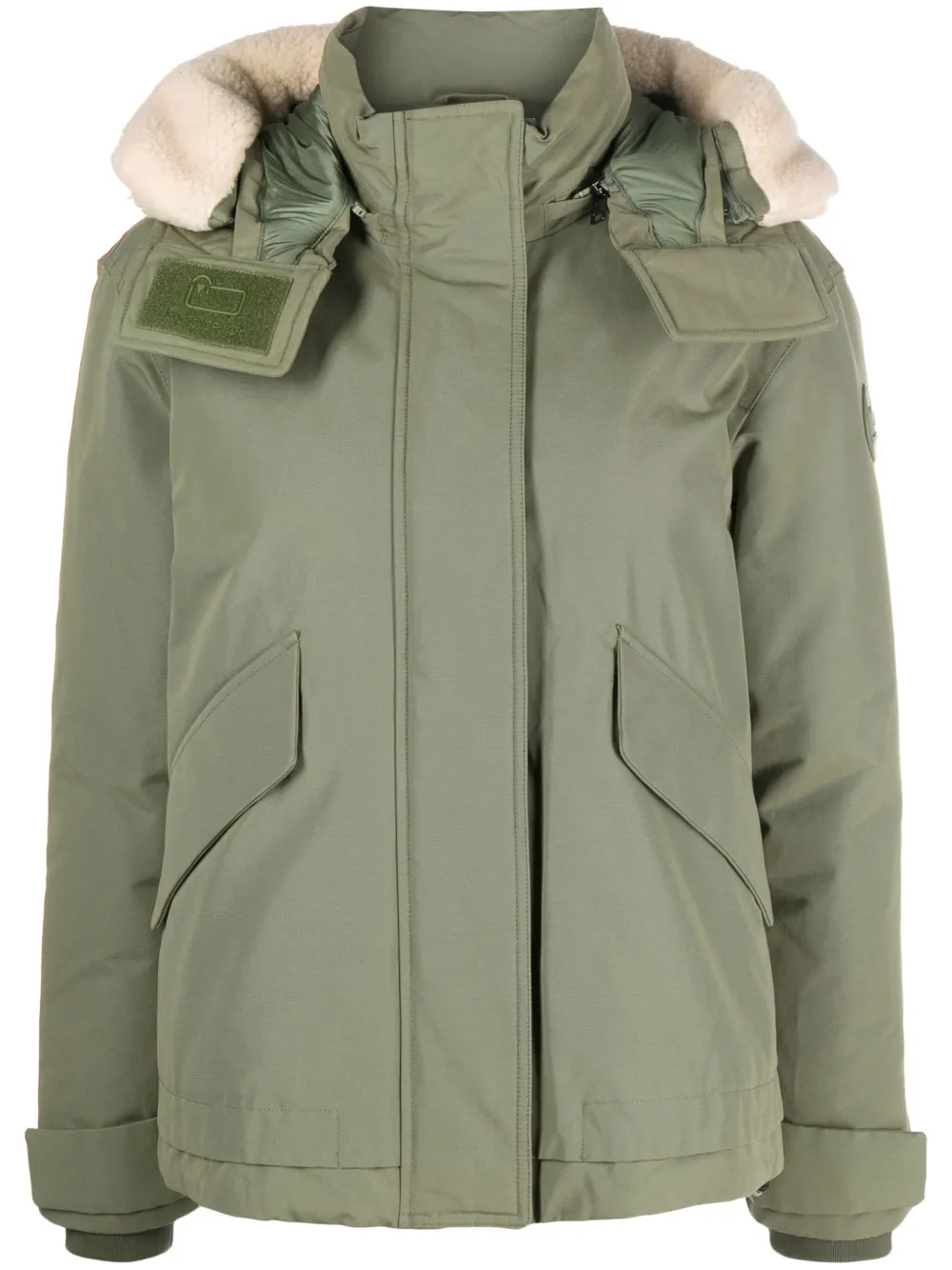 Woolrich Jack met capuchon Groen