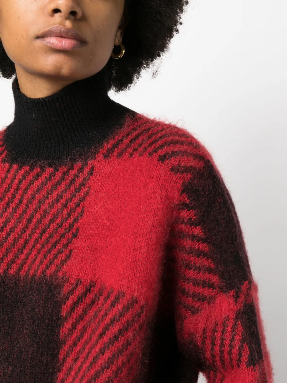 Woolrich Intarsia trui Rood
