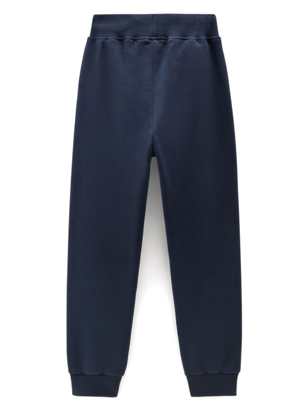 Woolrich Kids logo-embroidered cotton track pants - Blauw