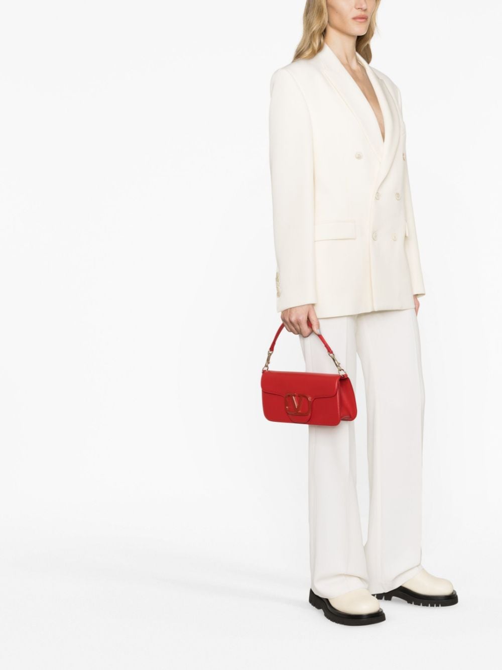 Valentino Garavani VLogo Signature shopper - Rood