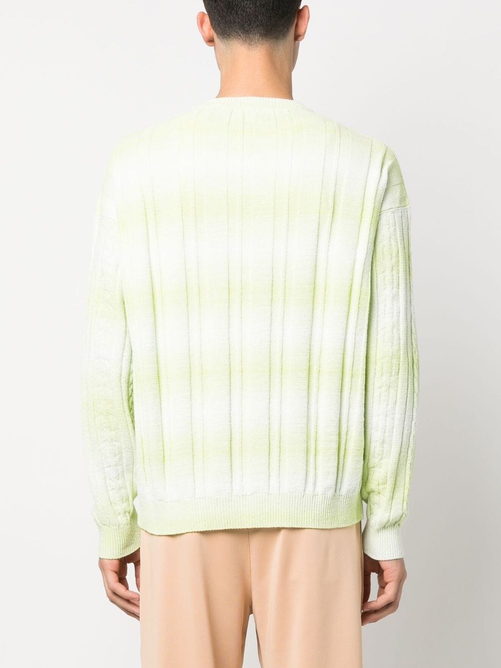 Shop Gcds Braid-detailed Cotton Sweatshirt In Green