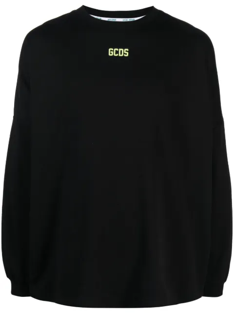 GCDS playera manga larga con logo estampado
