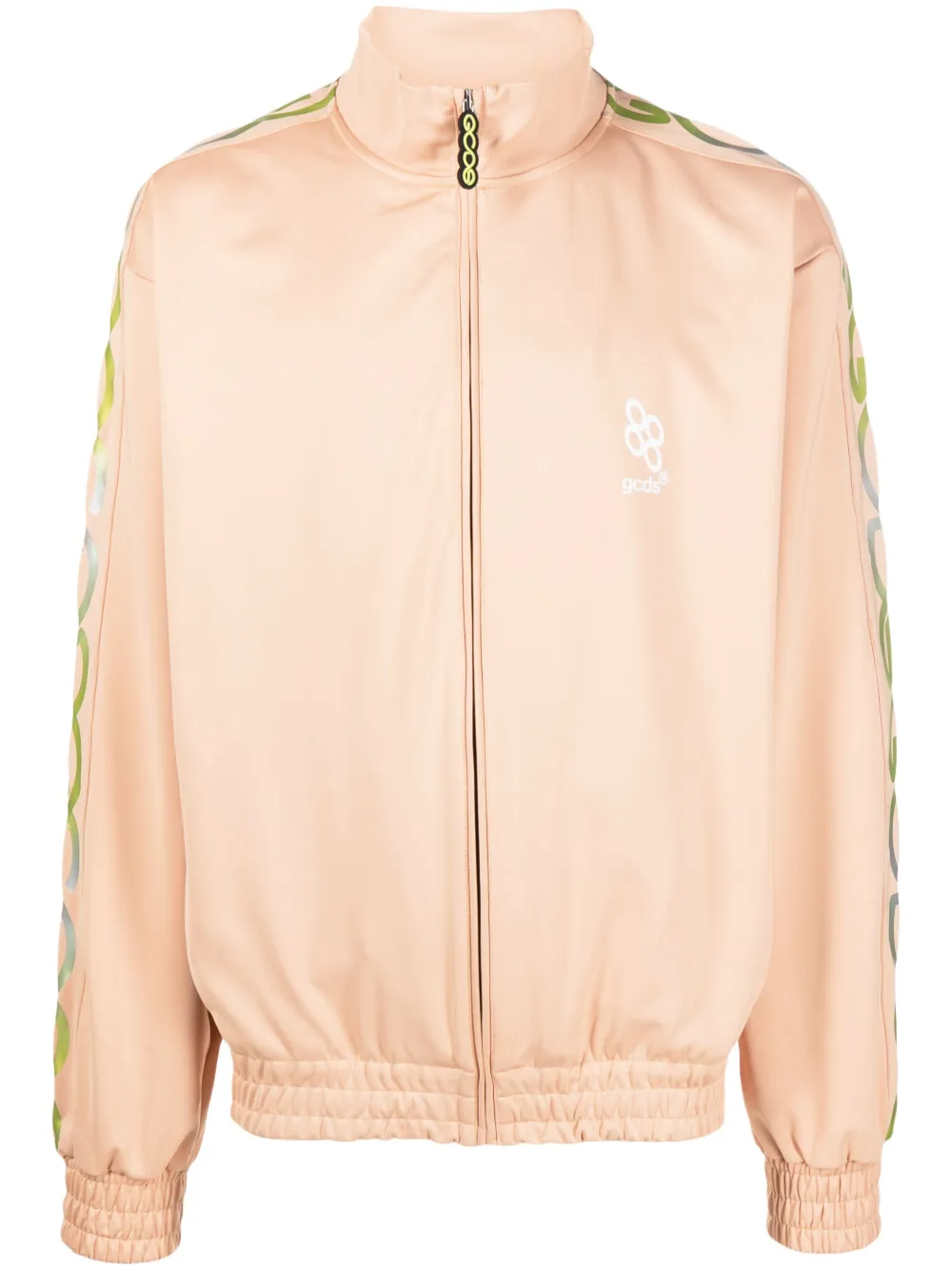 Gcds Reflective Logo-print Sweatshirt In Neutrals