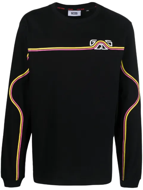 GCDS logo-print cotton sweatshirt