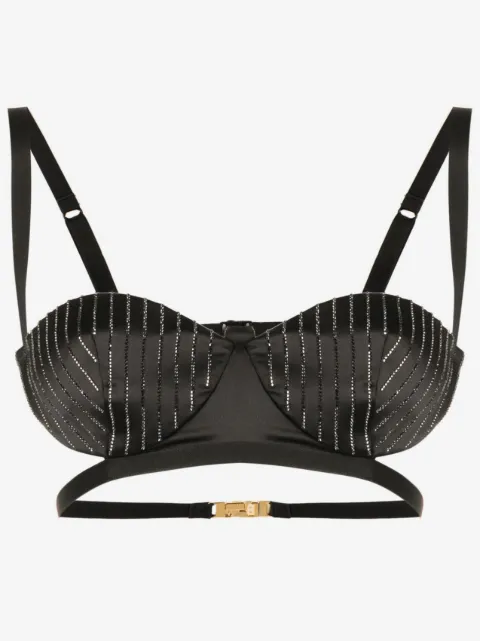 GCDS top con apliques de strass