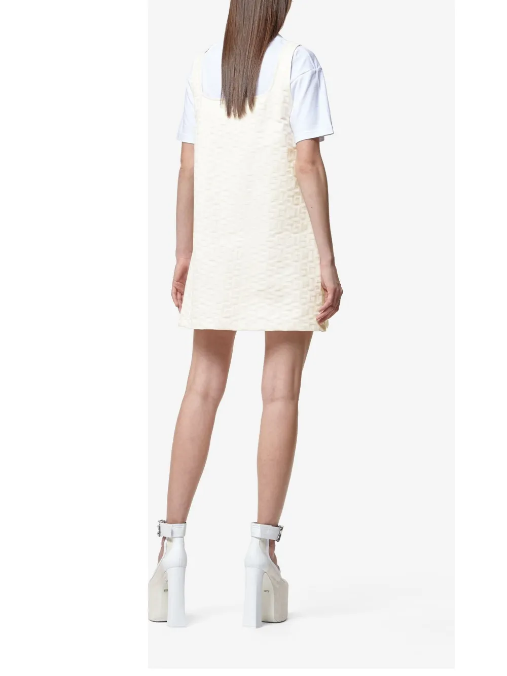 GCDS Monogram mini-jurk Wit