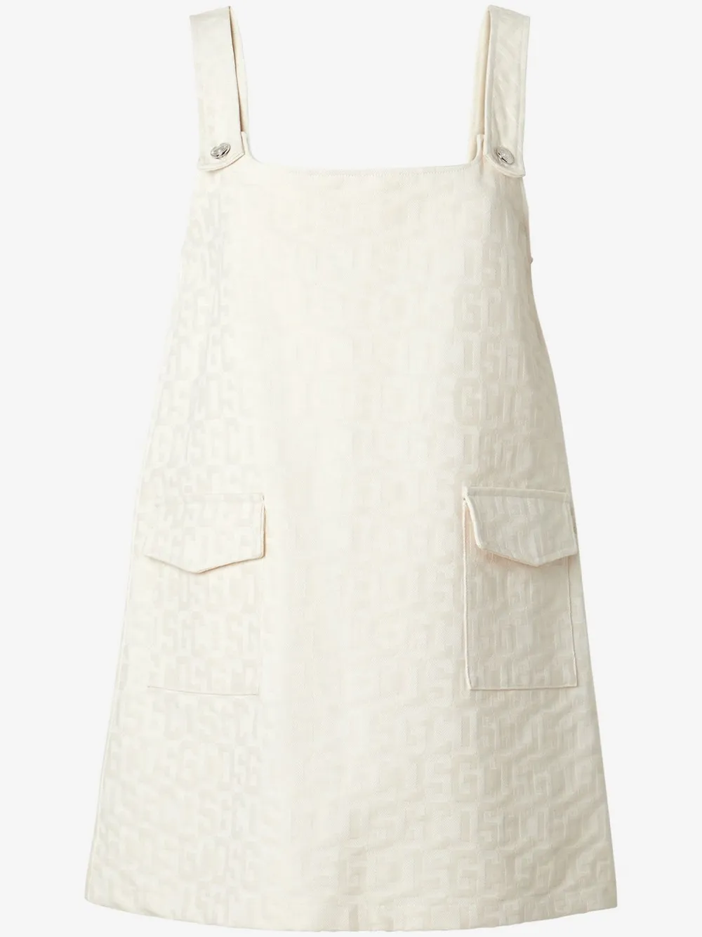 Gcds Woman Short Dress Beige Size L Cotton In White
