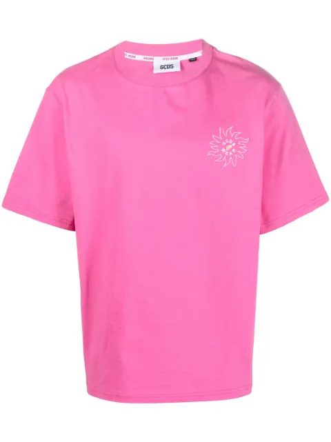 GCDS Surfing Wirdo graphic-print T-shirt 