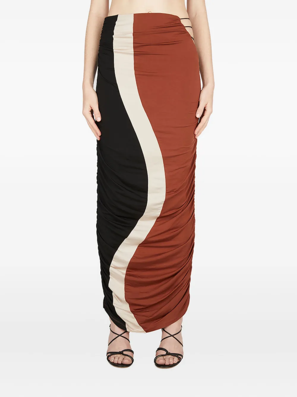Ahluwalia Elshadai Gathered Maxi Skirt