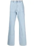 Winnie NY patch-detail bootcut jeans - Blue
